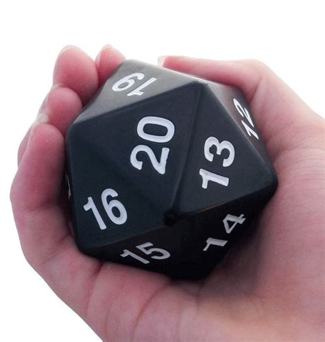 giant  black huge mm game die dark elf dice