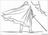 Kylo Ren Pages Coloring Lightsaber Color sketch template