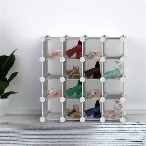 piece interlocking storage cubby customizable  stackable