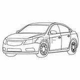 Outline Car Vector Coloring Drawing Illustration Cars Line Stock Pages Clipart Automotive Sports Google Depositphotos Getdrawings Cutting Die Vectors Altima sketch template