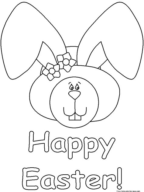 printable happy easter coloring pages  kidsfree printable