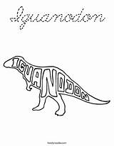 Coloring Iguanodon Cursive Favorites Login Add sketch template