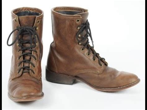 womens leather lace  boots youtube