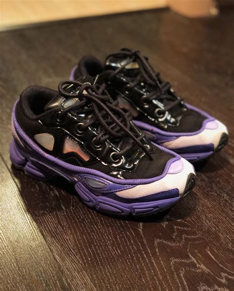 adidas raf simons ozweego  purple black grailed