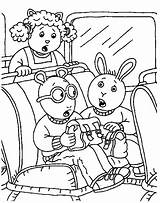 Arthur Coloring Pages Cartoons Book Advertisement sketch template