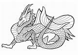 Dragon Coloring Sea Pages Printable Da Dibujos Colorear sketch template