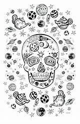 Coloring Bacteria Pages Designlooter Muertos Dia Halloween Space Print Made 1500px 88kb Template sketch template