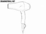 Hair Draw Dryer Drawing Drawingforall Ayvazyan Stepan Electronics Tutorials Posted sketch template
