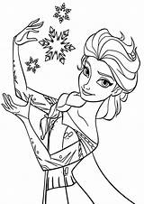 Pages Kolorowanki Lodu Kraina Wydruku Snowflake Elsa sketch template