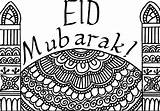 Eid Mubarak Muslimahbloggers Masjid Colouring Artykuł sketch template