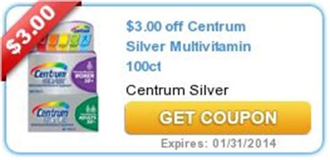 centrum silver multivitamin ct  favorite coupons  freebies pinterest silver