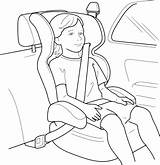 Buckle Safety Coloring Pages Categories Car sketch template