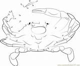 Dot Maryland Crabs Connect Crab Dots sketch template