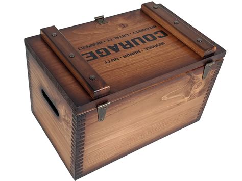 military values ammo box relic wood