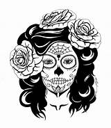 Caveira Caveiras Colorir Mexicanas Skulls Feminina Mulher Muertos Catrina Dibujo Dead Corujas Imagenspng sketch template