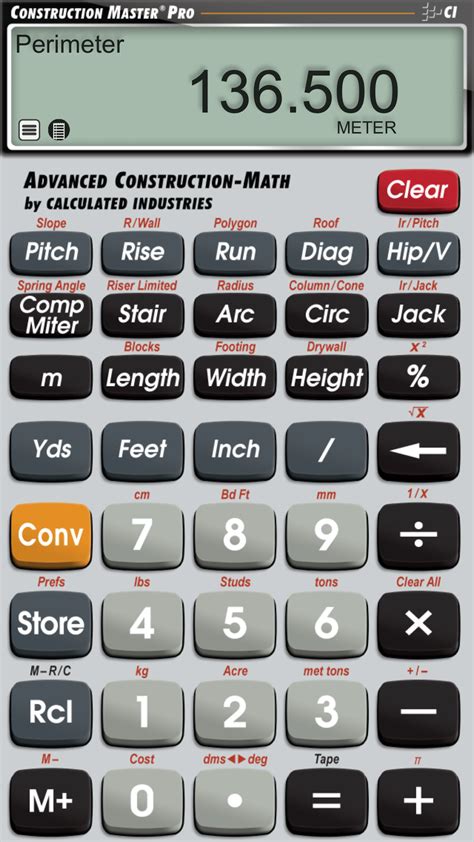 construction master pro app calculated industries