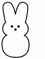 Peeps Easter Bunny Peep Printable Clipart Easy Candy Clip Drawing Draw Pattern Drawings Cliparts Template Coloring Decorations Cutout Pages Preschool sketch template