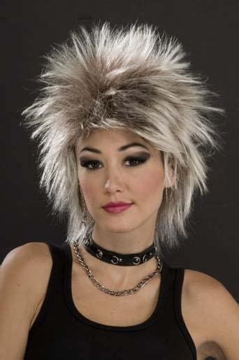 80 s punk rock idol mixed blonde costume wig free shipping