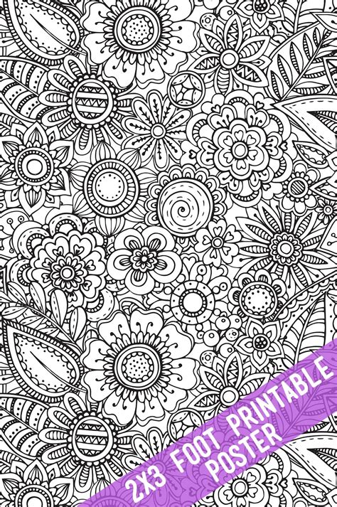 printable giant coloring posters