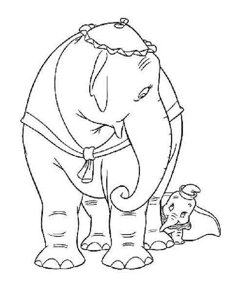 dumbo  elephant coloring pages   printable coloring pages