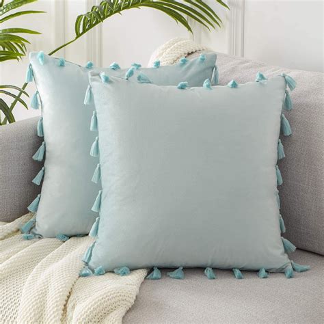 topfinel boho decorative throw pillow covers  tassels  couch bed
