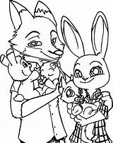Coloring Pages Fox Zootopia Family Printable Cartoon Sheet Getcolorings Colouring Bunny Color Print Proud Gingerbread Clipartmag Getdrawings Source Jack House sketch template