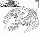 Skylanders Skylander Sunburn Pintar Dragón Drac Drago Alado Eruptor sketch template
