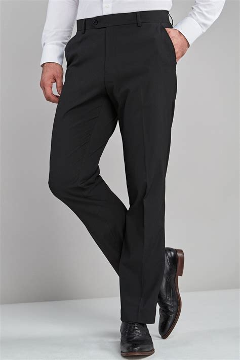 buy black stretch smart trousers    uk  shop