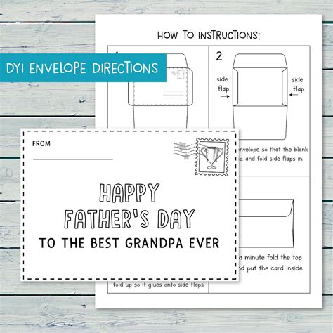 grandpa fathers day printable card fathers day etsy