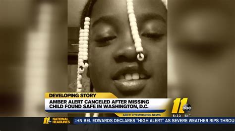 amber alert for missing 11 year old north carolina girl cancelled