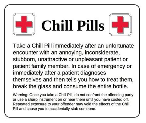 top  chill pills label  printable ideas  inspiration