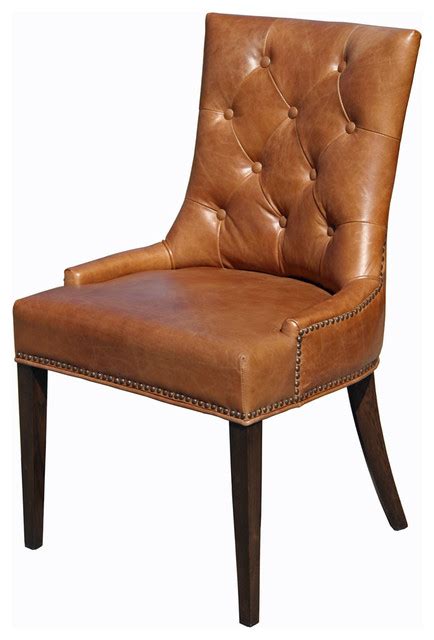 Brown Leather Dining Room Chairs Set Of 2 Dining Room Furniture