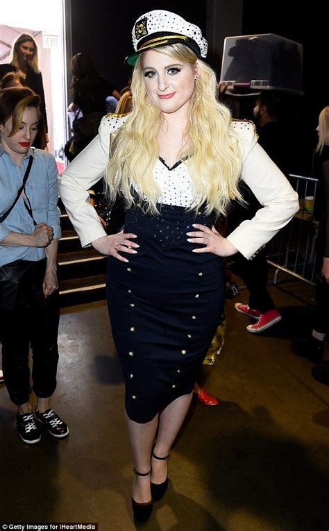 meghan trainor shows off her famous curves in sparkly