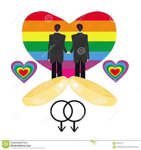 same sex marriage stock vector illustration of colorful