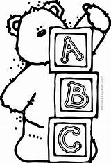Coloring Abc Pages Baby Blocks Shower Clipart Color Drawing Printable Alphabet Wagon Covered Kids Sheets Learning Letter Spanish Letters Clipartmag sketch template