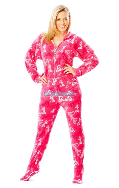 These Soft Pink Barbie Hooded One Piece Pjs Will Make You Feel Fabulous