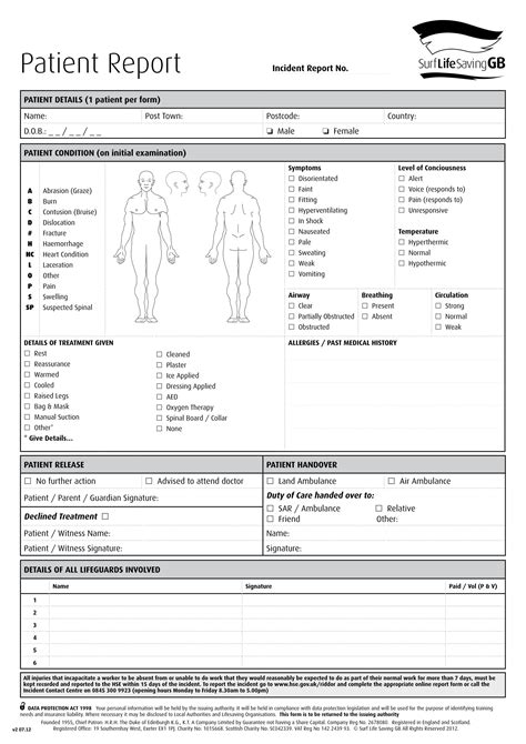 Free 14 Patient Report Forms In Pdf Ms Word