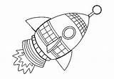 Rocket Clipart Ship Coloring Library sketch template