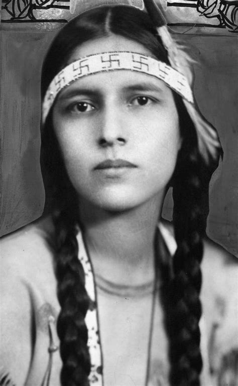 Portrait Of A Native American Sioux Woman Identified As Rosebud