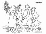Ausmalbild Ostern Palmsonntag Esel Fastenzeit Dem Bibel Kindergottesdienst Marktleuthen Grundschule Anregungen sketch template