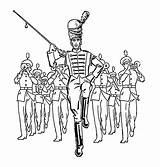 Marching Band Clipart Drum Major Clip Coloring School Parade High Sketch Pages Cartoon Library Cliparts Collection Majors Drawing Colouring Silhouette sketch template