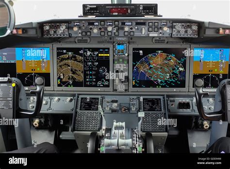 cockpit   boeing  max  aircraft stock photo alamy
