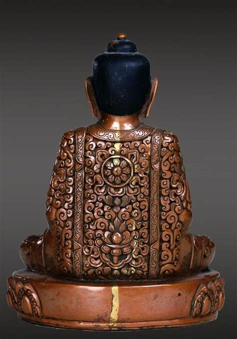 A Repousse Figure Of Buddha Mongolia 19 18th Century