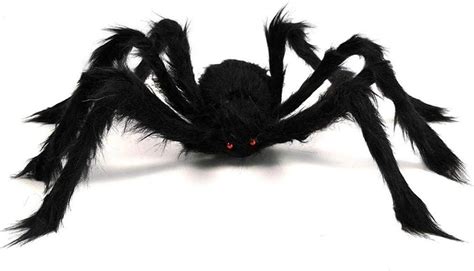 qian66 2 pack halloween spider 19 7 inch hairy spider halloween
