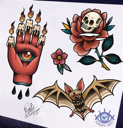 xamy art traditional tattoo designs