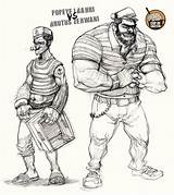 Popeye Brutus Advertisements sketch template