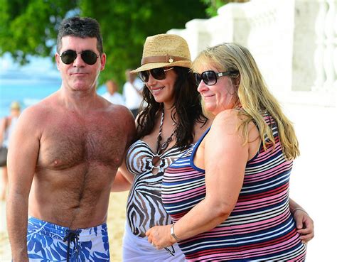simon cowell and lauren silverman in barbados mirror online