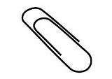Coloring Paperclip sketch template
