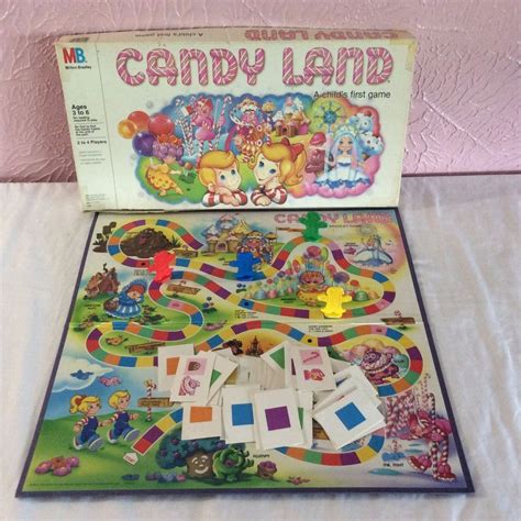 candy land childrens board game  complete milton bradley