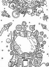 Coloring Doodles Ausmalen Ranada Irvin Ausdrucken Weltraum Malvorlagen Malbuch Wenn Mal Eigenen Colori Gestalte Kindness Basic sketch template